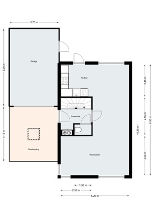 Floorplan - Peeberg 103, 4641 LC Ossendrecht